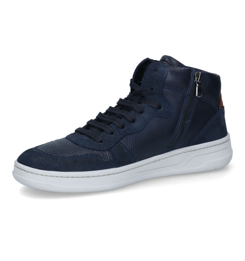 Geox Magnete Blauwe Sneakers in leer (313651)