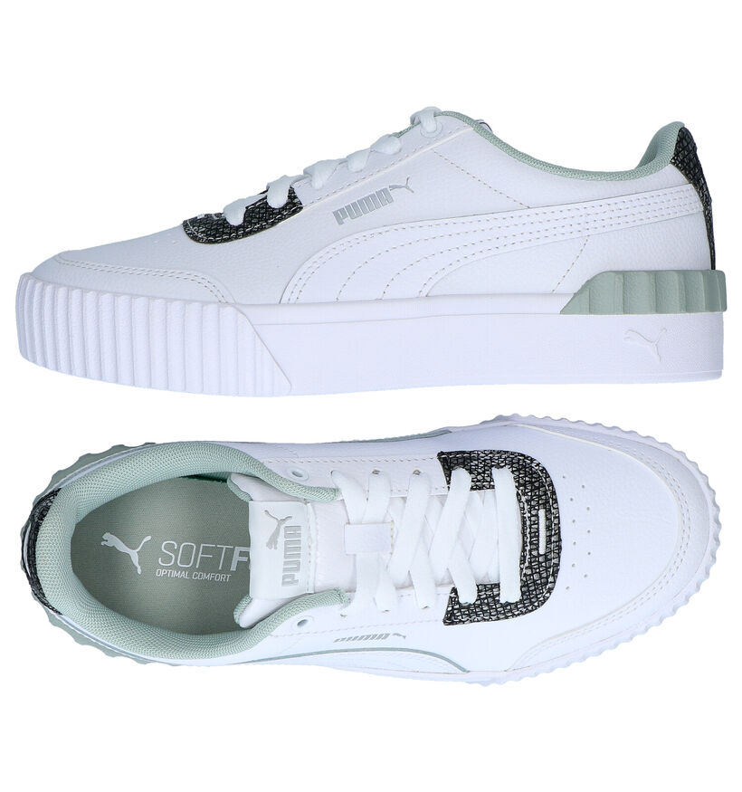 Puma Carina Lift Snake Witte Sneakers in kunstleer (280800)