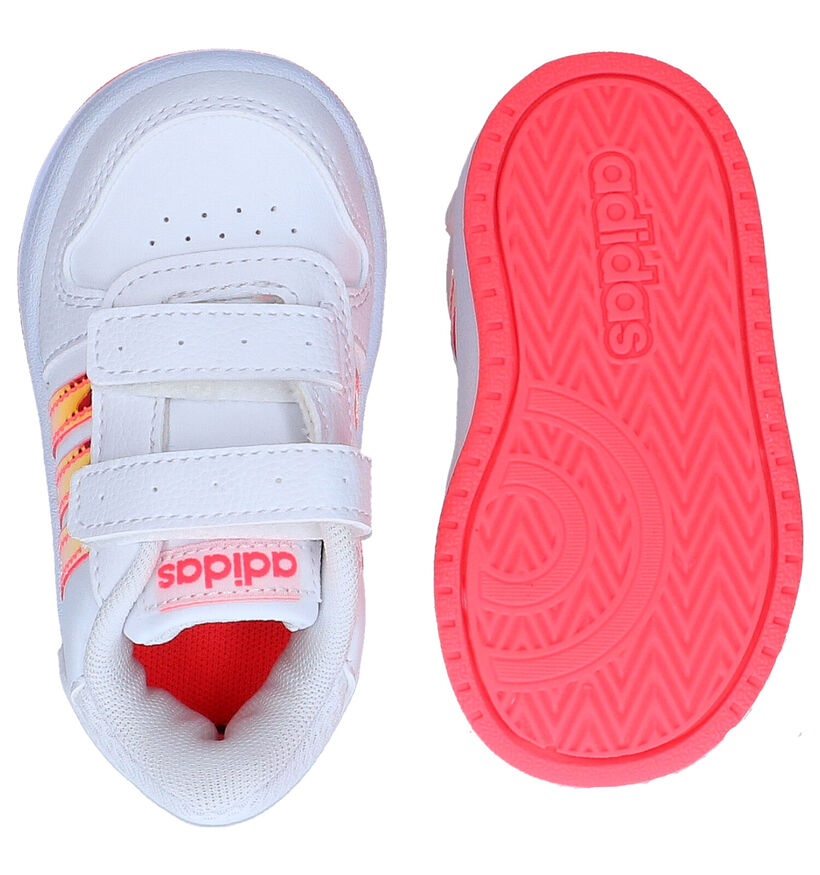 adidas Hoops 2.0 Witte Sneakers in kunstleer (290265)
