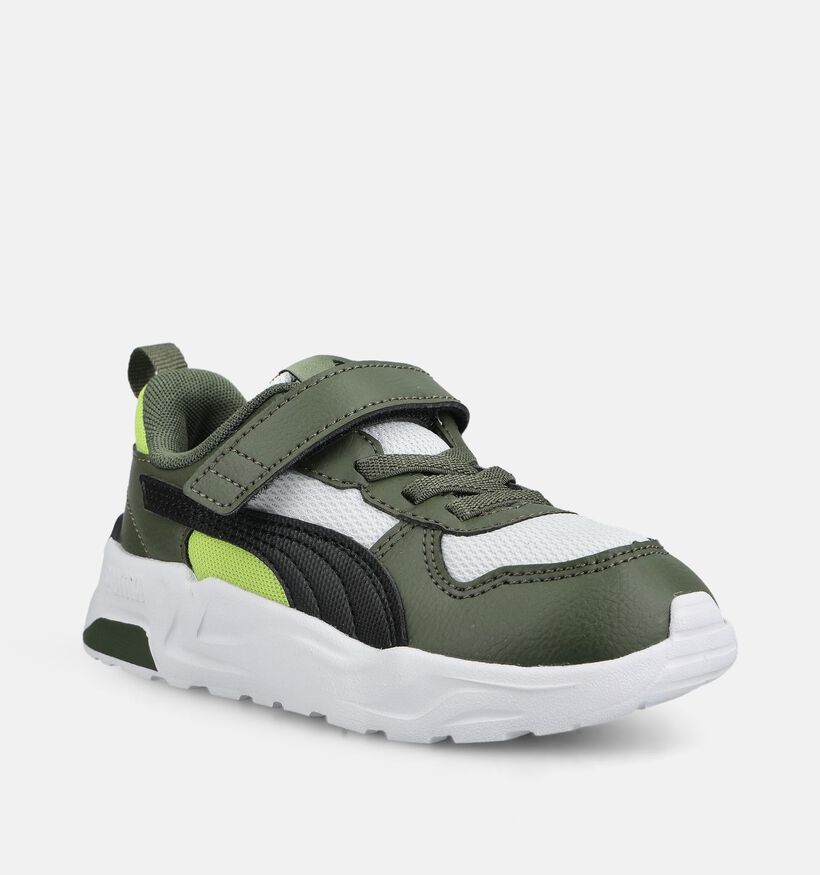 Puma Trinity 2 LT Baskets basses en Vert pour filles, gar&ccedil;ons (375567) - pour semelles orthop&eacute;diques