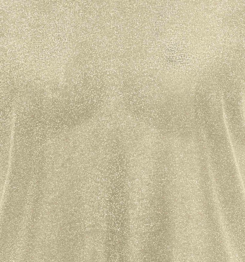 ONLY Carmakoma Silvery Lurex T-shirt en Or pour femmes (374883)