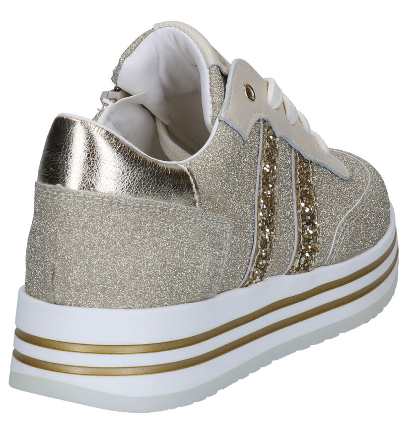 Little David Stacy Sneakers en Or en simili cuir (273007)