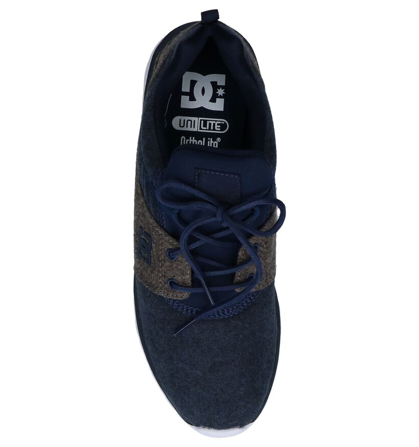 DC Shoes Heathrow Donker Blauwe Slip-on Sneakers in stof (223604)