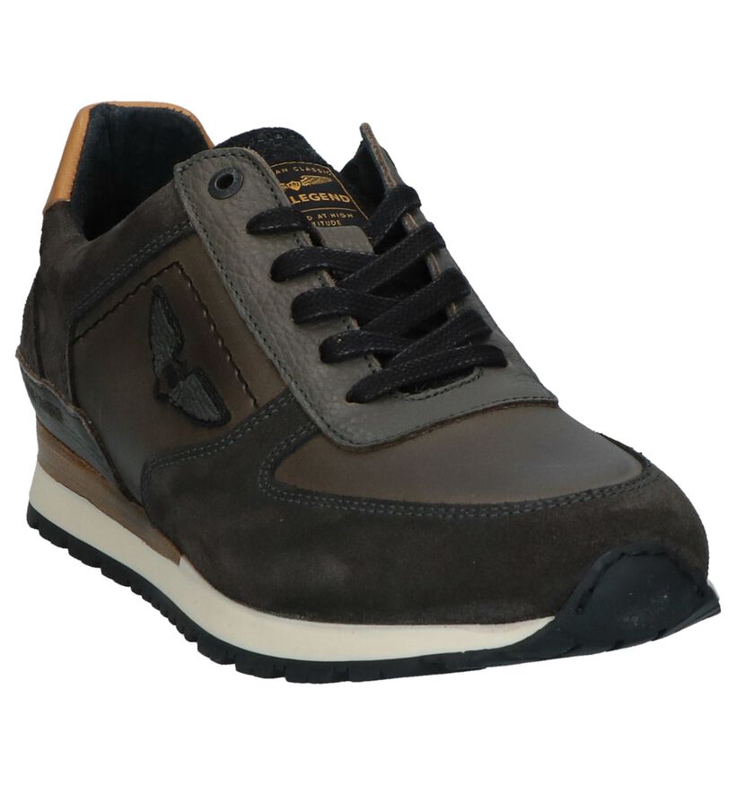PME Legend Chaussures basses en Taupe en cuir (232237)