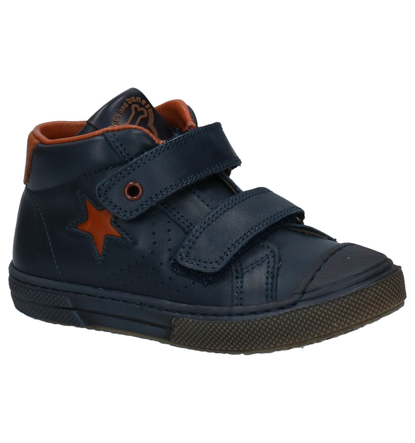 STONES and BONES Rosti Chaussures à velcro en Bleu pour garçons (313880) - pour semelles orthopédiques