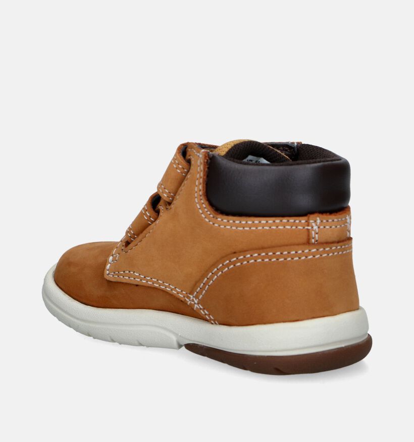 Timberland Toddle Tracks Mid Hook Loop Bottines en Naturel pour filles, garçons (346745) - pour semelles orthopédiques