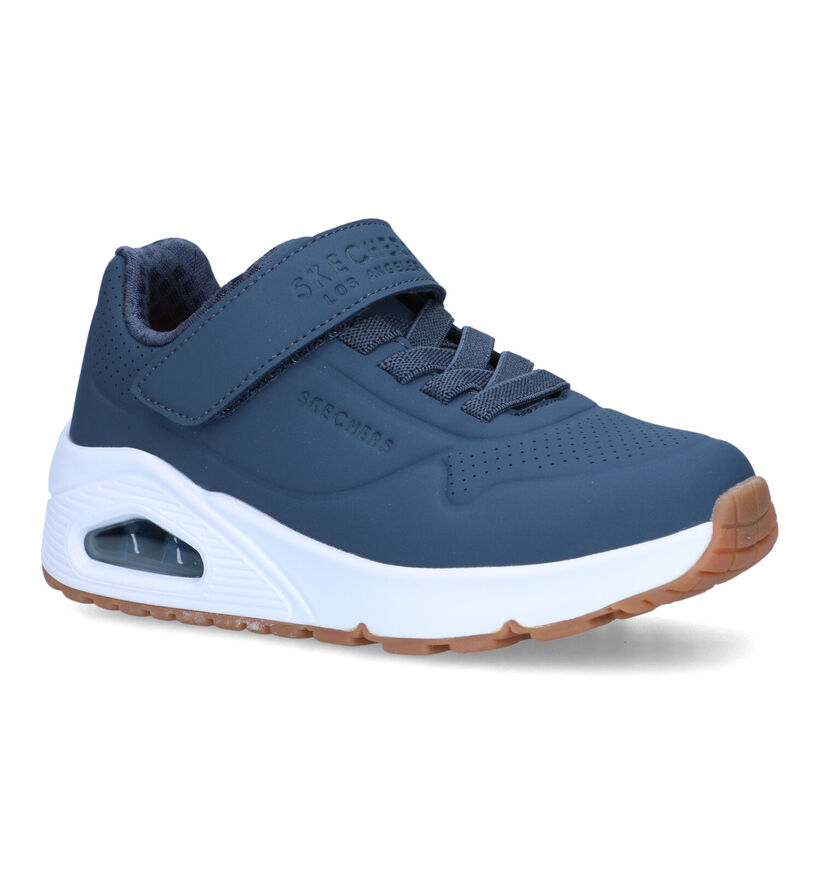 Skechers Uno Stand On Air Blauwe Sneakers voor jongens (319559) - geschikt voor steunzolen