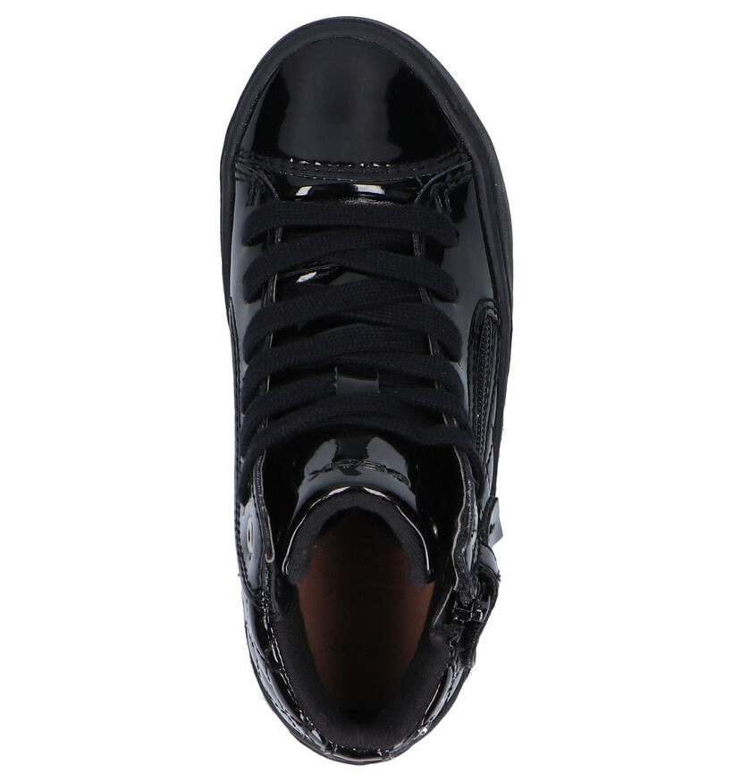 Geox Kalispera Baskets hautes en Noir en simili cuir (295129)