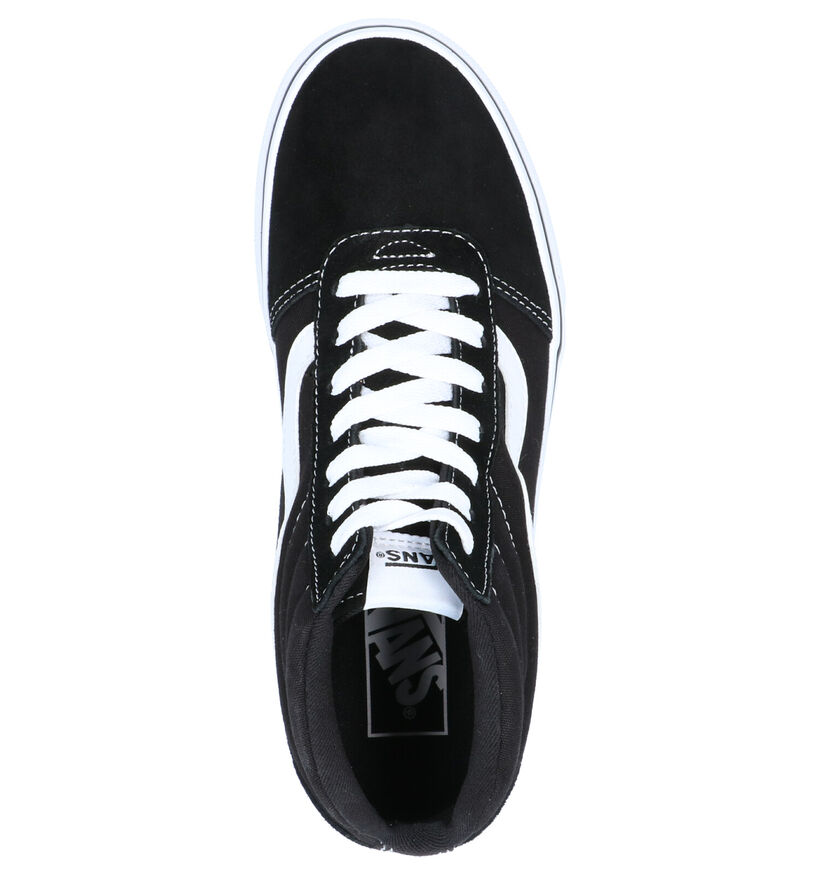 Vans Ward Hi Zwarte Sneakers in leer (277706)