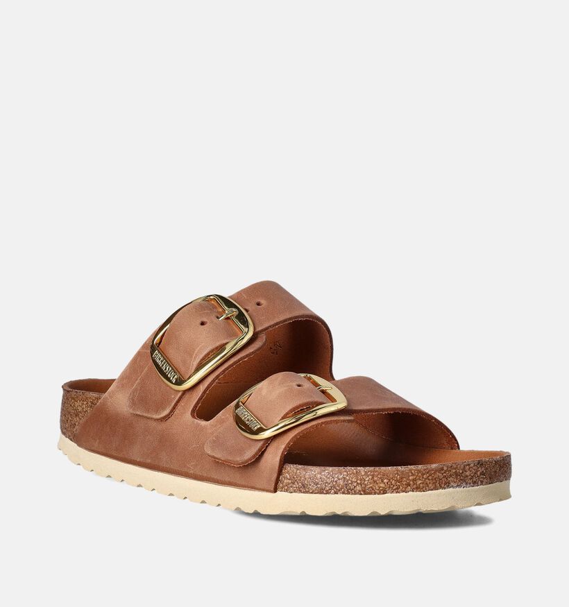 Birkenstock Arizona Big Buckle Cognac Slippers voor dames (357605)