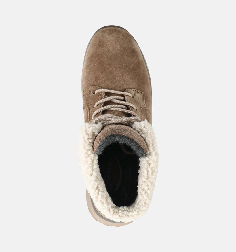 Gabor Rollingsoft Baskets en Taupe pour femmes (376951) - pour semelles orthop&eacute;diques