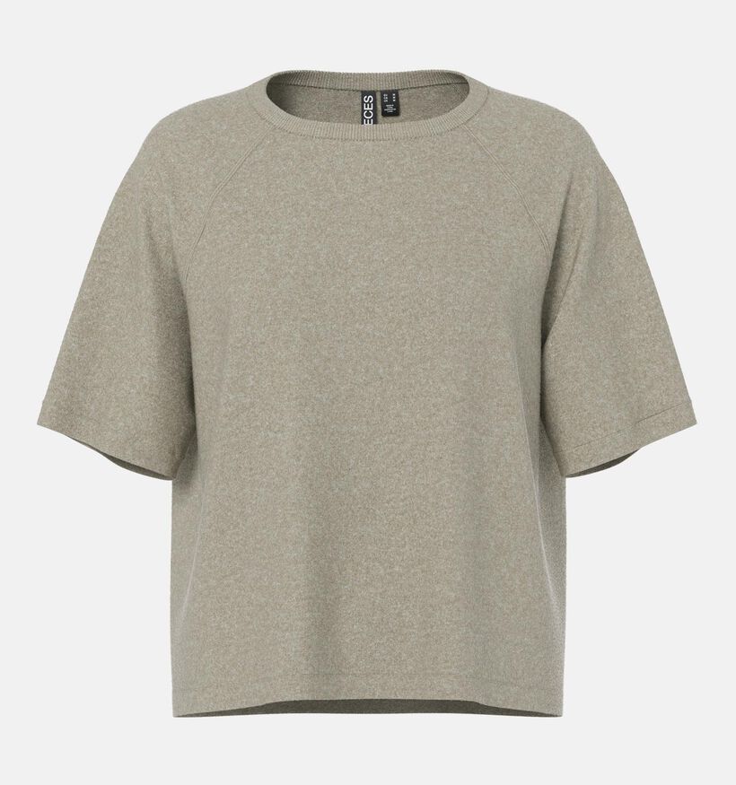 Pieces Bree T-shirt en Beige pour femmes (361142)