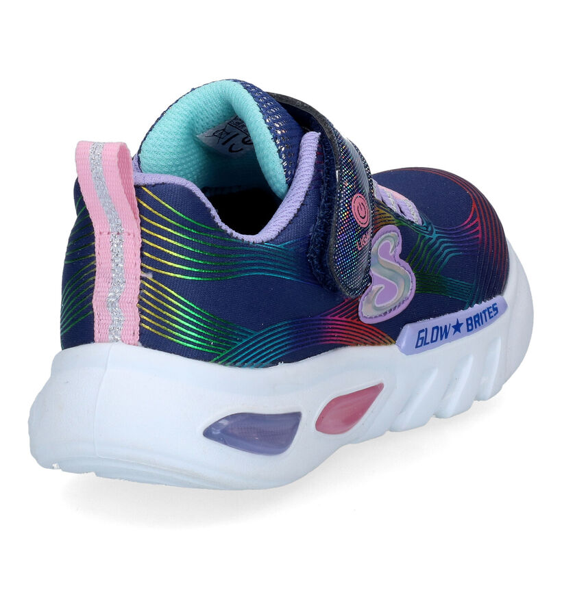 Skechers Glow-Brites Blauwe Sneakers voor meisjes (302734)
