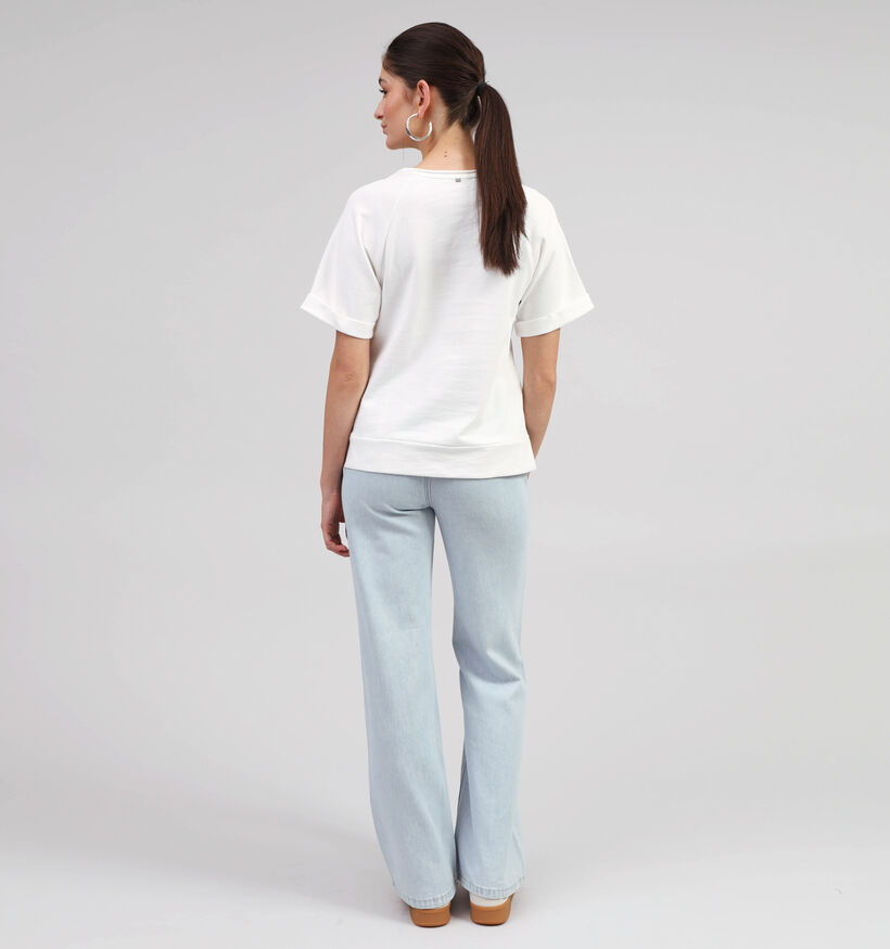 Rue Mazarine Smile T-shirt en Écru pour femmes (357925)