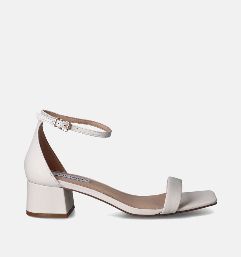 Steve Madden Gena Ecru Sandalen met blokhak voor dames (353588)