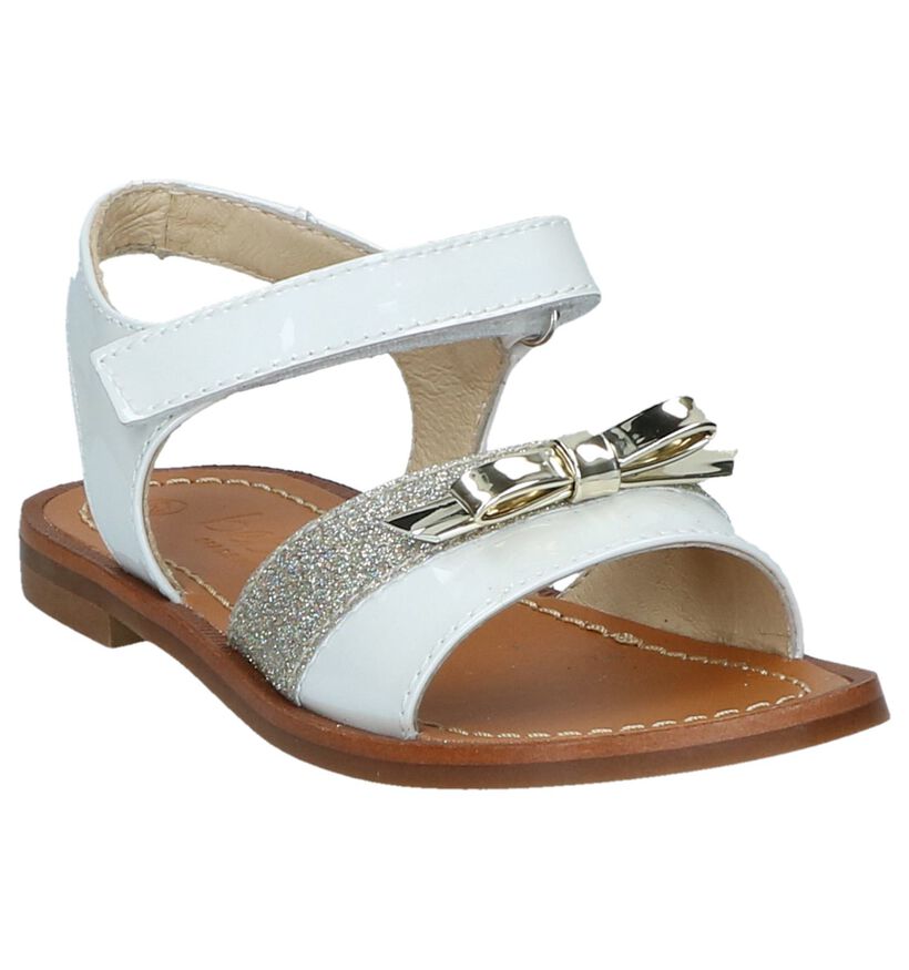 Beberlis Sandales en Blanc en cuir verni (245737)