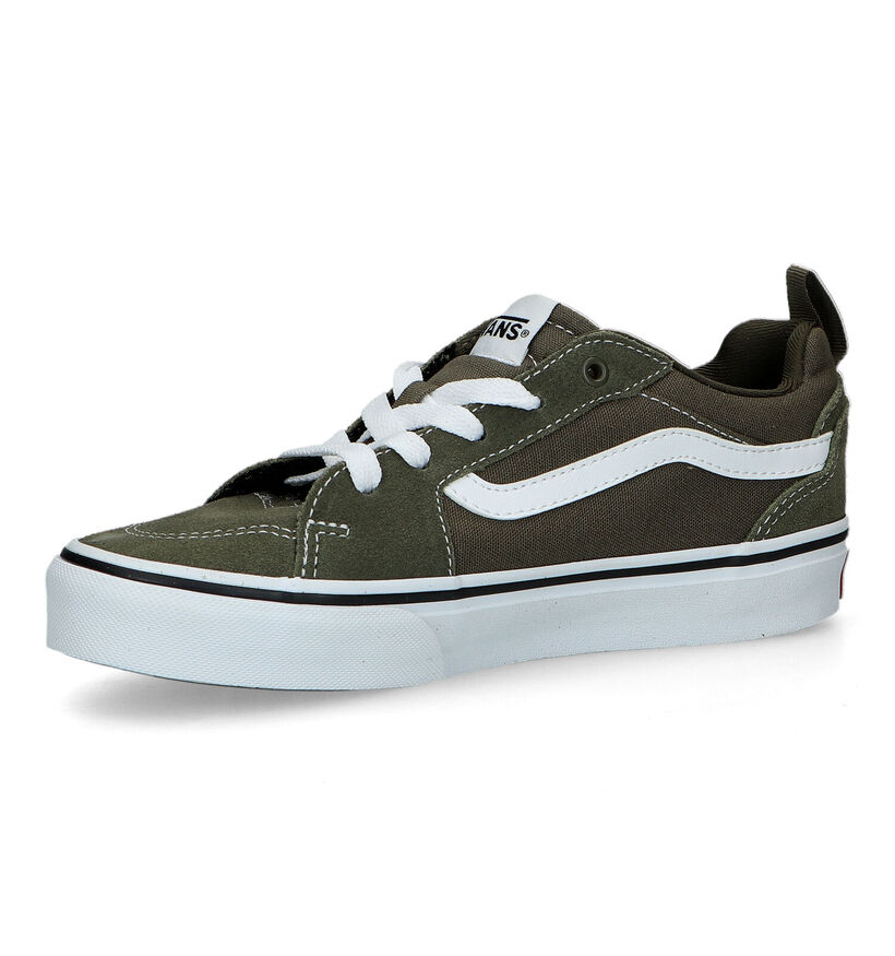 Vans Filmore Baskets de skate en Vert kaki pour garçons (321095)