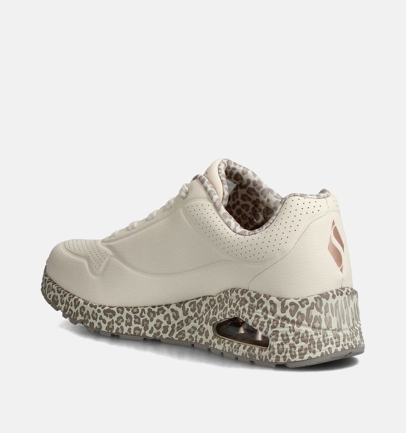 Skechers Uno Witte Sportieve Sneakers voor dames (359727) - geschikt voor steunzolen