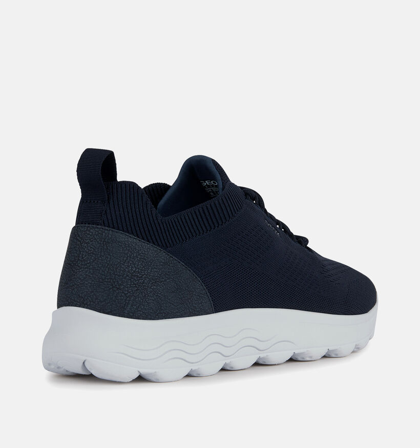 Geox Spherica Blauwe Veterschoenen voor heren (353838) - geschikt voor steunzolen