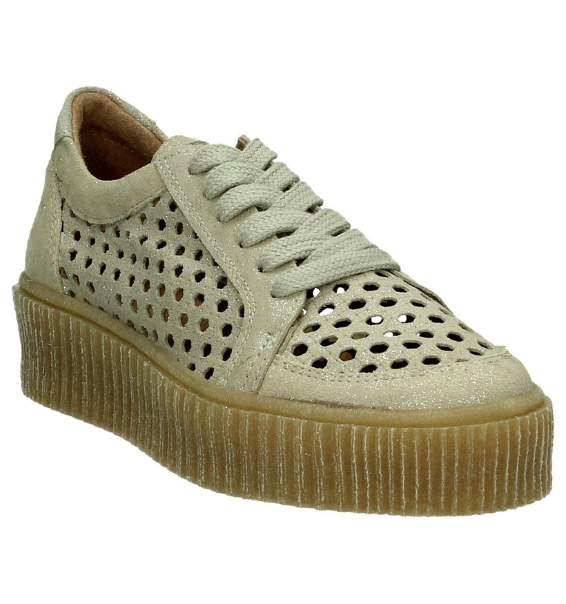 Musse & Cloud Baskets basses en Beige clair en cuir (193172)