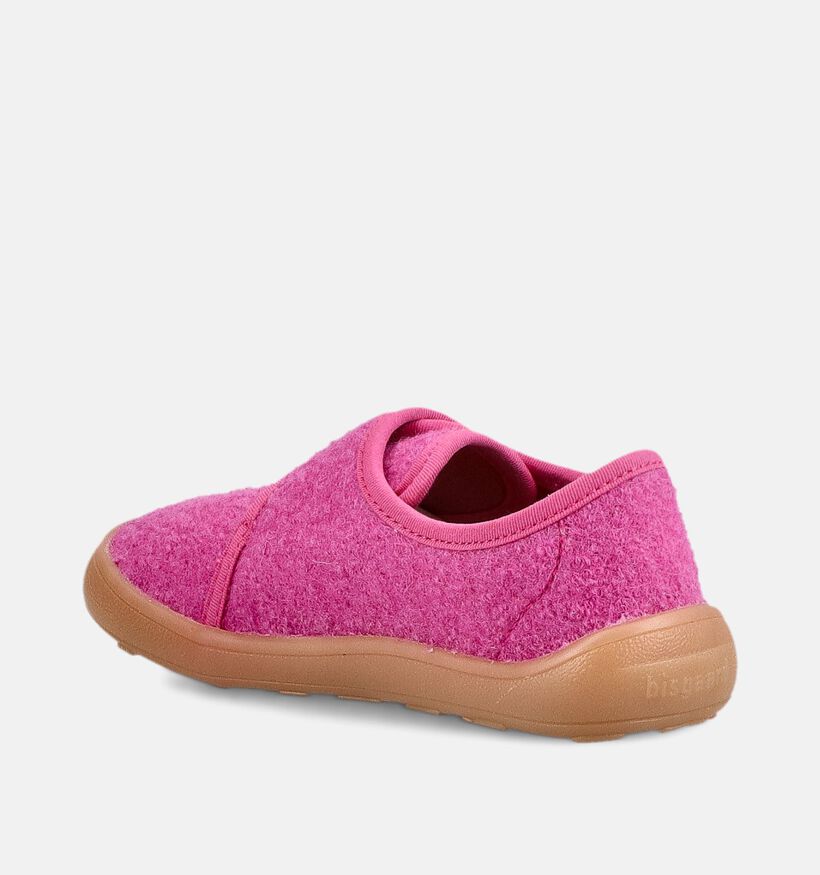 Bisgaard Pantoufles en Rose pour filles (381023) - pour semelles orthop&eacute;diques