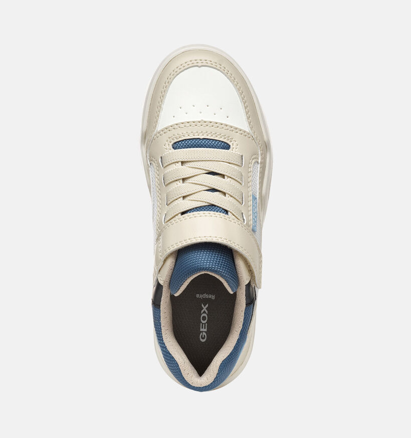 Geox Perth Chaussures à scratch en Beige pour garçons (351657) - pour semelles orthopédiques