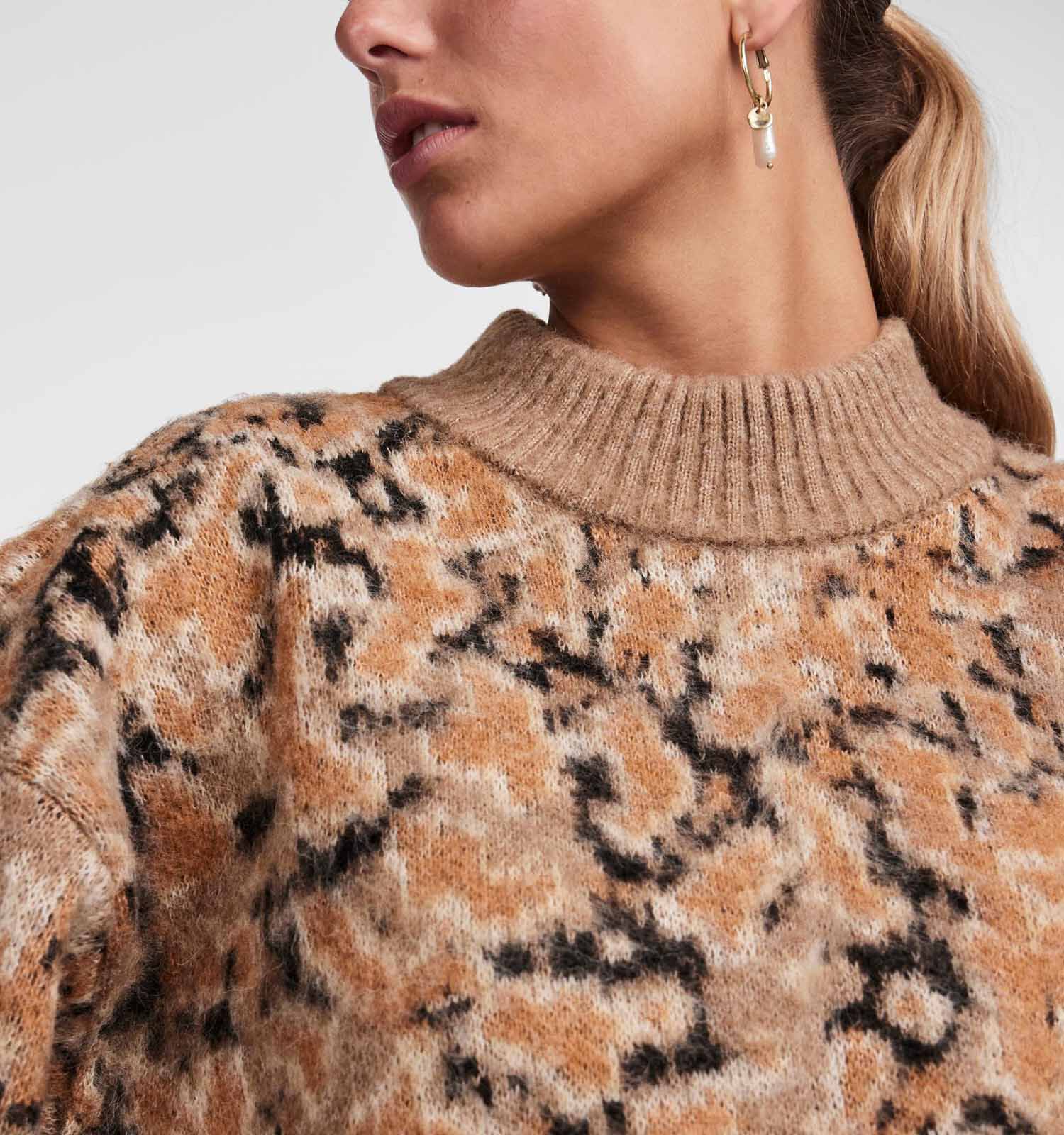 Bruine pull dames clearance