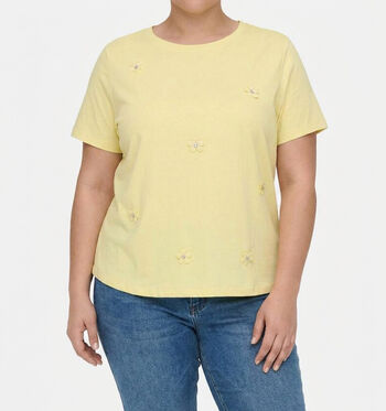 ONLY Carmakoma T-shirts Jaune