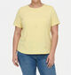 ONLY Carmakoma Zenia Gele T-shirt voor dames (374877)