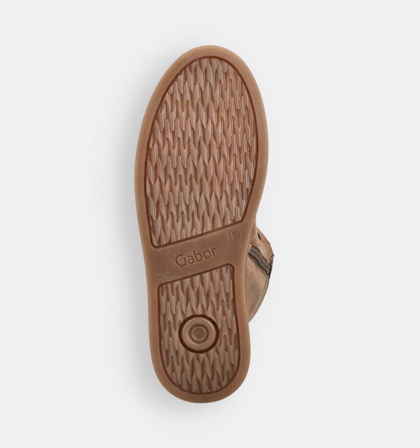 Gabor Cognac Veterboots voor dames (363152) - geschikt voor steunzolen