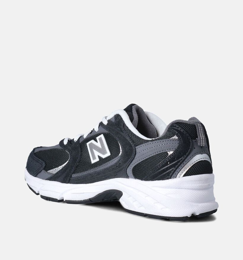 New Balance 530 Baskets en Noir pour femmes (359068) - pour semelles orthopédiques