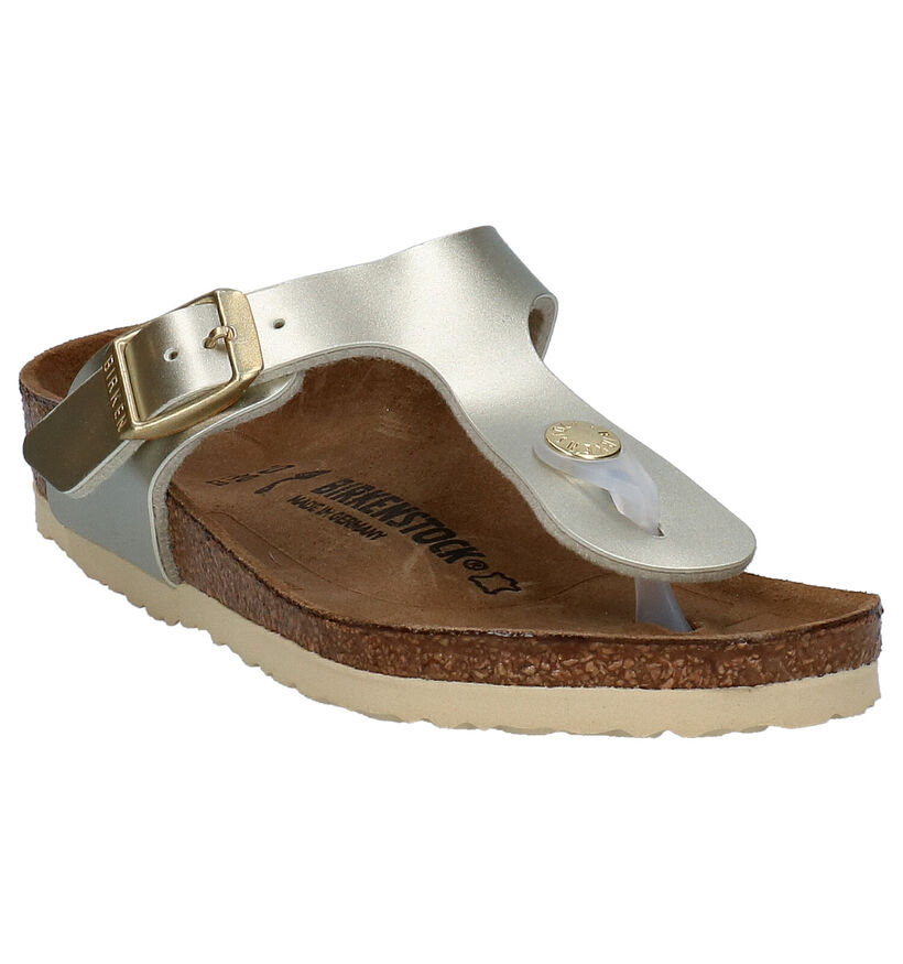 Birkenstock Gizeh Witte Slippers voor meisjes (352248)