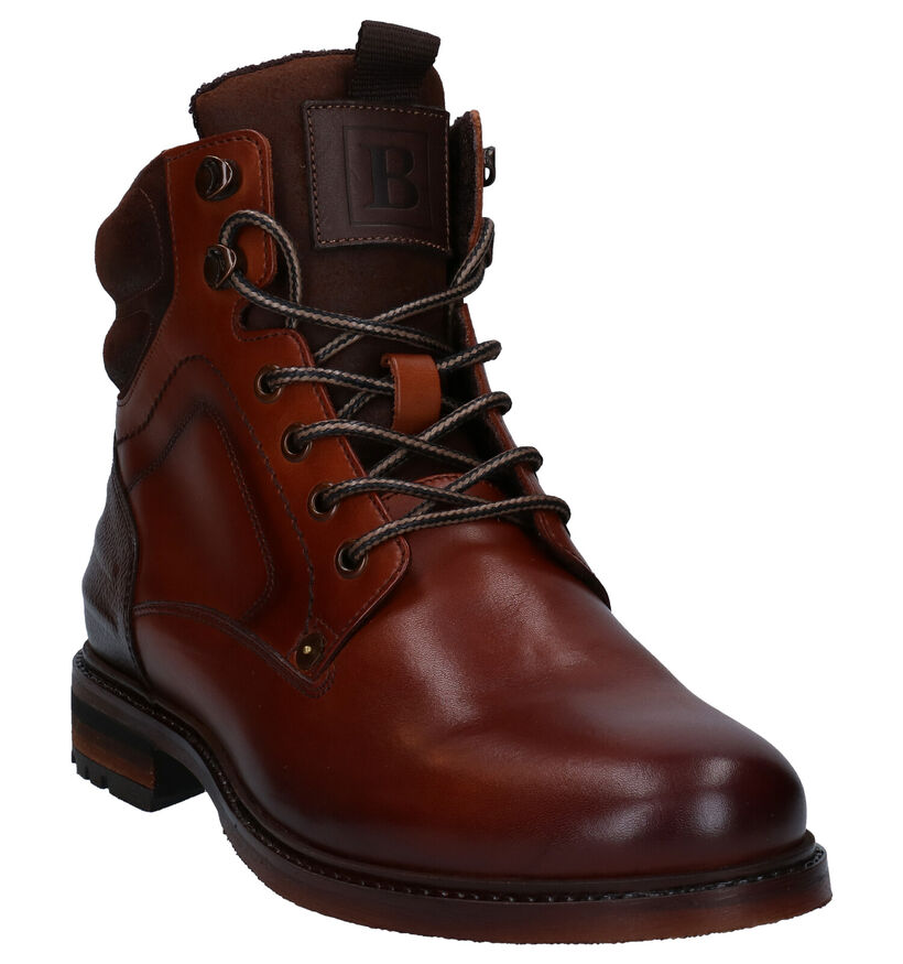 Borgo Sport Universal Bottines en Cognac en cuir (282093)