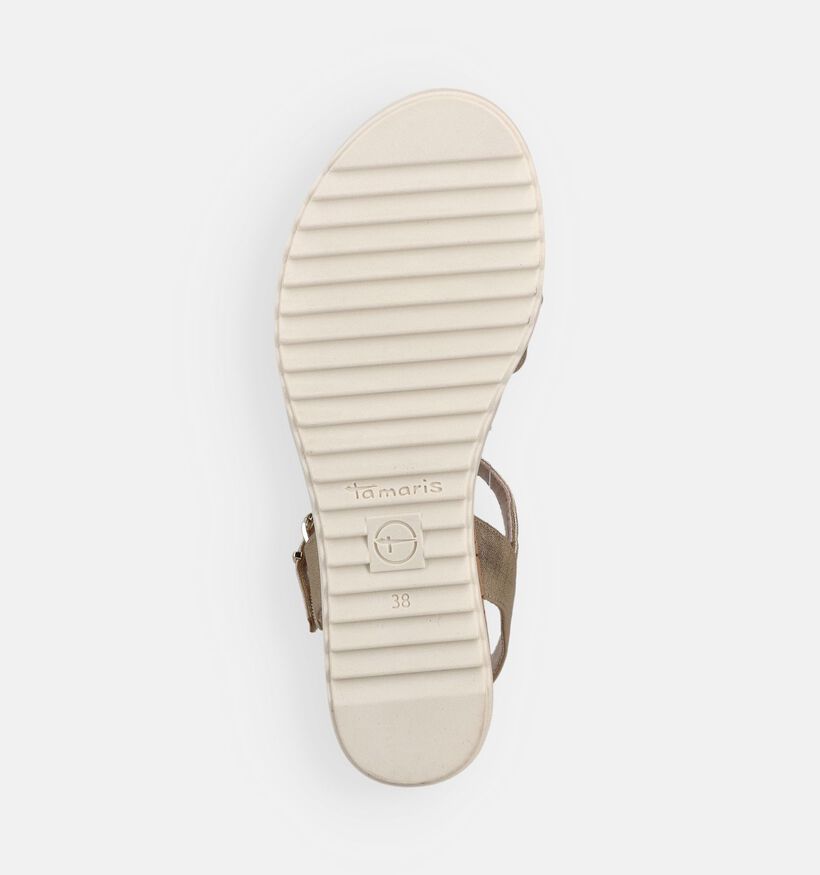 Tamaris Gouden Sandalen met Sleehak voor dames (371698)