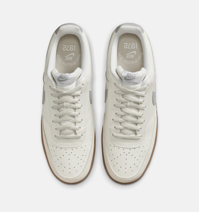Nike Court Vision Lo Baskets en Naturel pour hommes, garçons (350475)