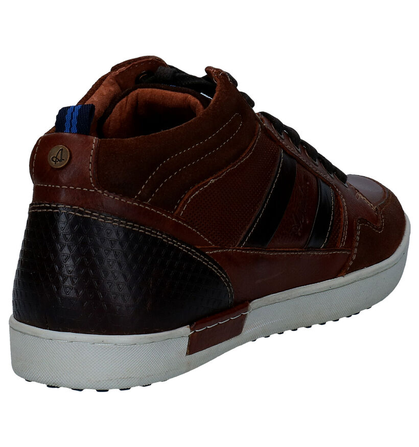 Australian Liam Cognac Hoge Schoenen in leer (282660)