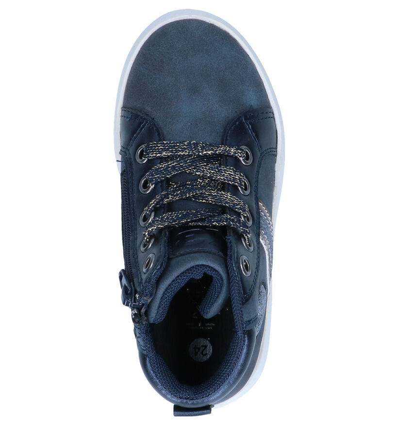 K3 Chaussures hautes en Bleu foncé en simili cuir (280761)