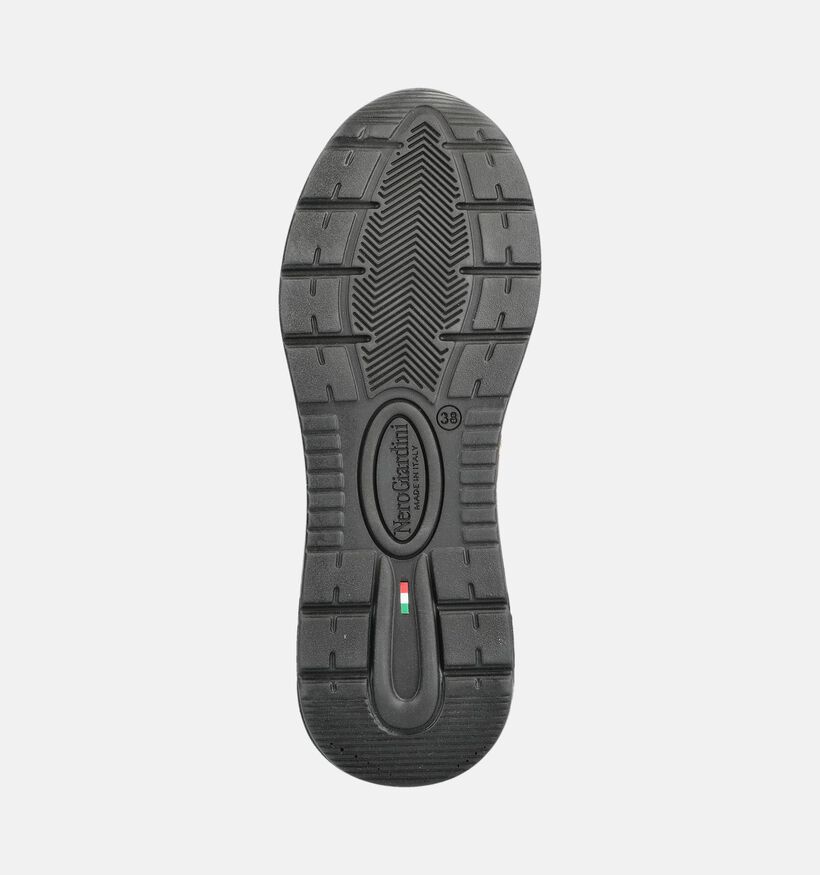 NeroGiardini Baskets en Beige fonc&eacute; pour femmes (379349) - pour semelles orthop&eacute;diques