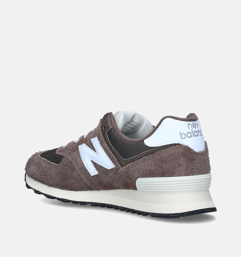 New Balance U 574 Baskets en Brun pour hommes, garçons (343079) - pour semelles orthopédiques