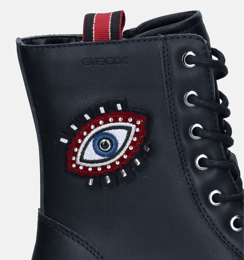 Geox Gillyjaw Zwarte Boots voor meisjes (328504) - geschikt voor steunzolen