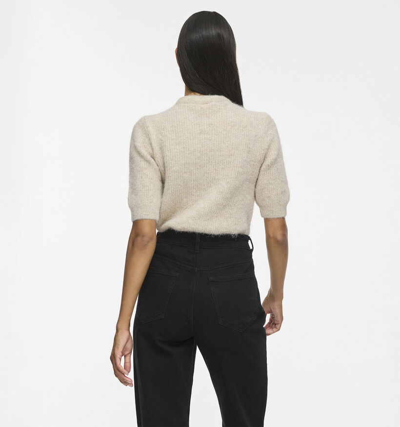 Vila Itza Natural Melan Pull en Beige pour femmes (378488)