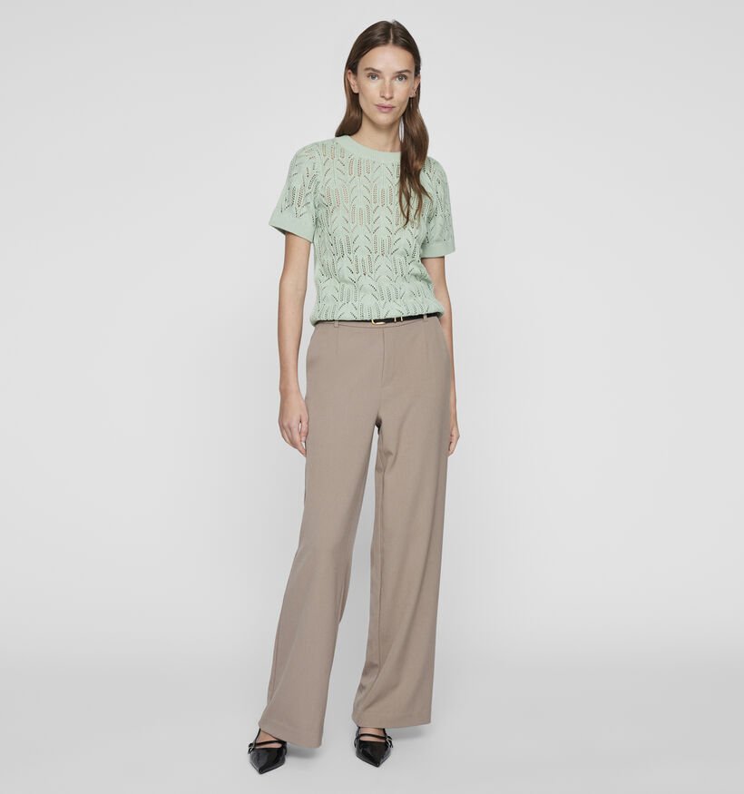Vila Cotti Pull en tricot en Vert pour femmes (351743)
