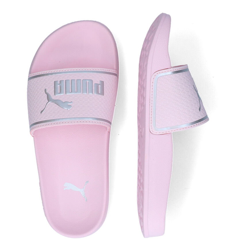 Puma Leadcat Claquettes de picine en Rose pour filles (318773)