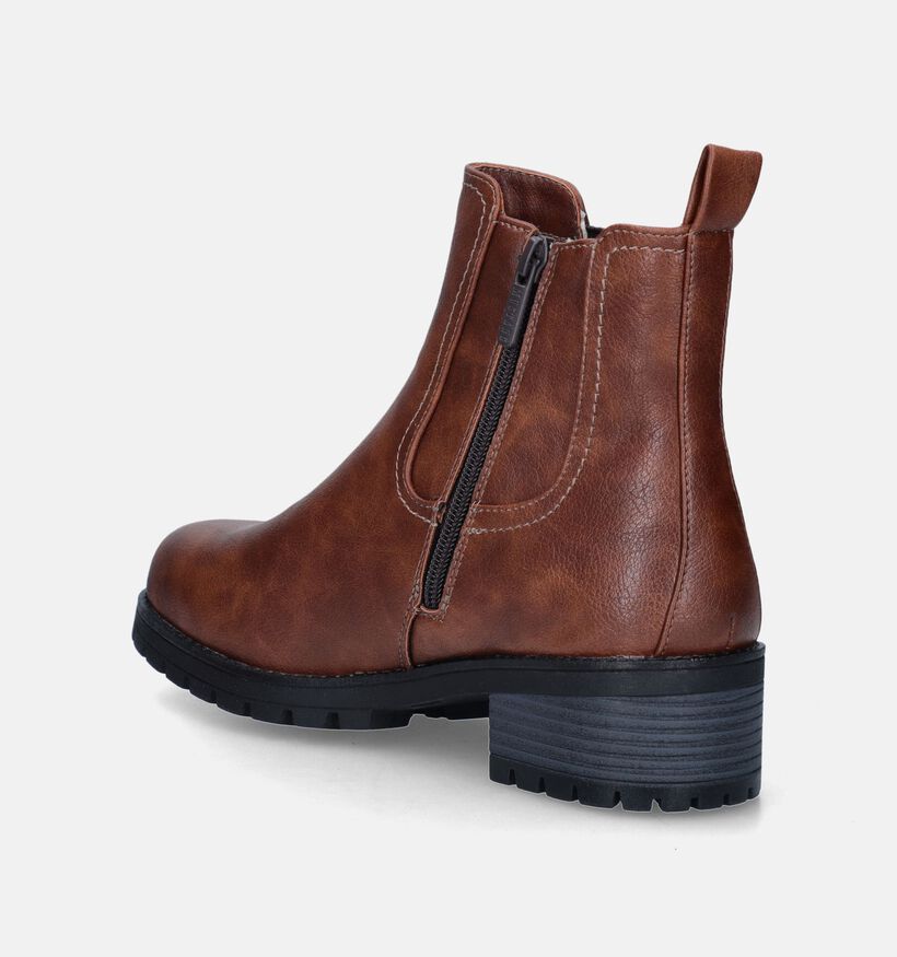 Mustang Cognac Chelsea boots voor dames (345434)