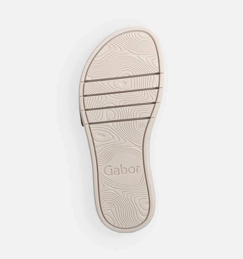 Gabor Lichtgroene Slippers voor dames (371210)