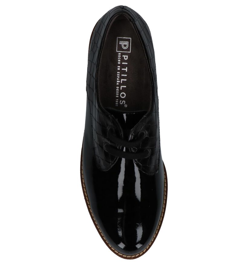Pitillos Zwarte Oxford Veterschoenen, , pdp