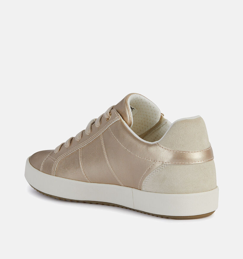 Geox Blomie Gouden Sneakers met Rits voor dames (368125) - geschikt voor steunzolen