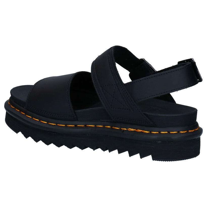 Dr. Martens Voss Zwarte Sandalen in leer (284643)