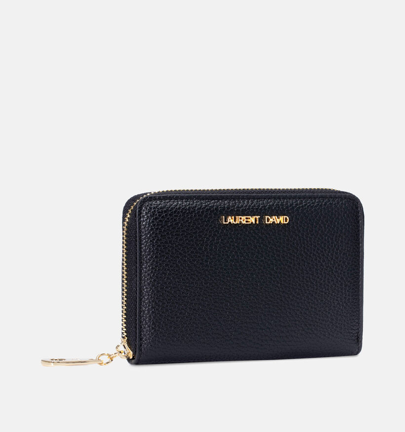 Laurent David Zwarte Ritsportemonnee voor dames (365170)