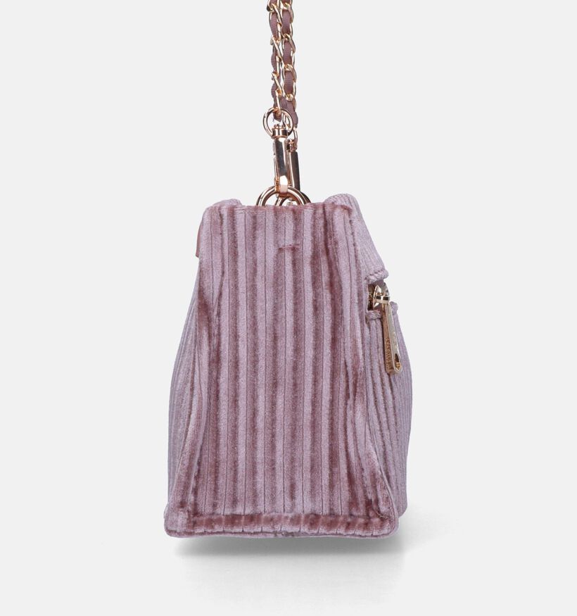 Pepe Moll Velvet Sac porté croisé en Rose pour femmes (333834)